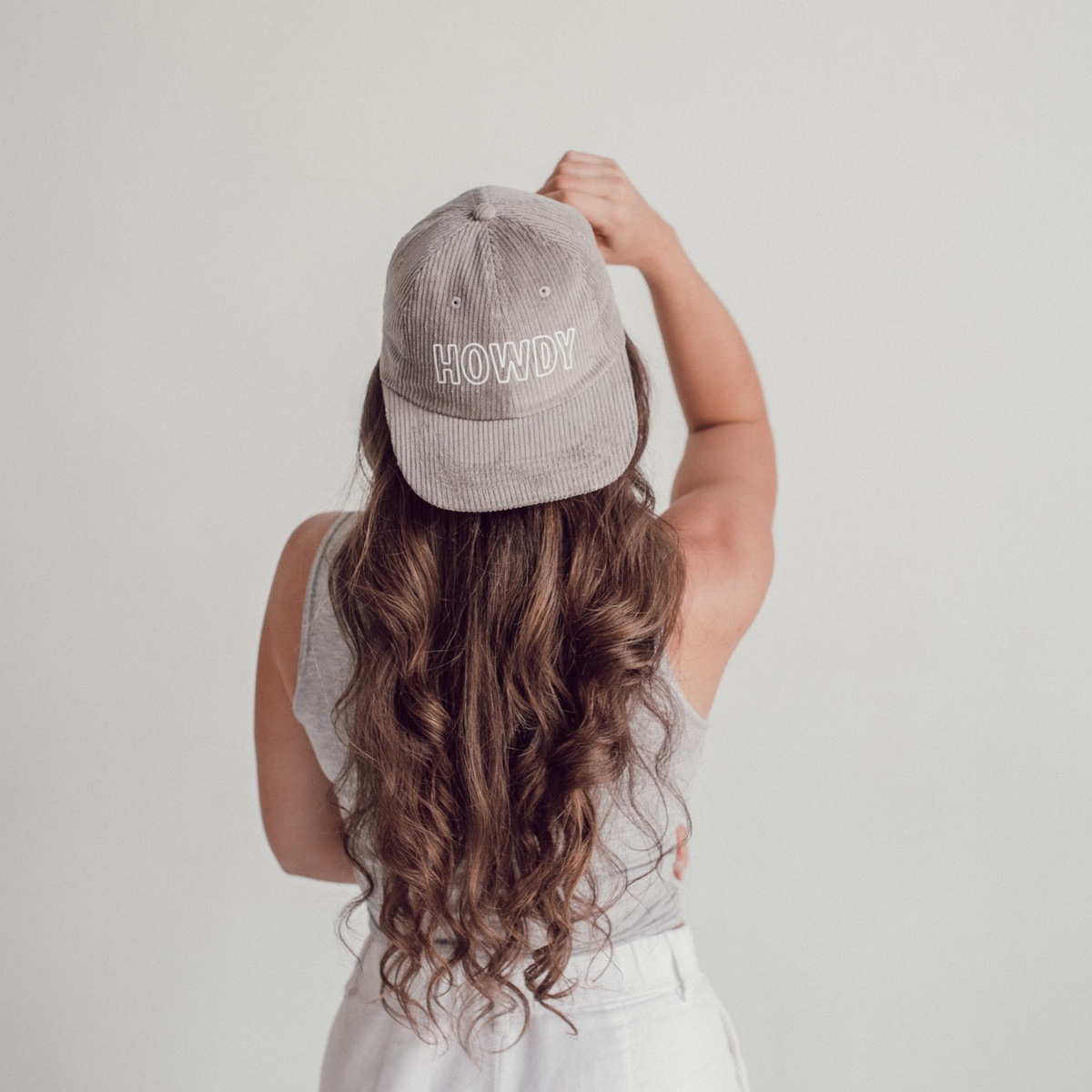 Howdy Outline Corduroy Cap