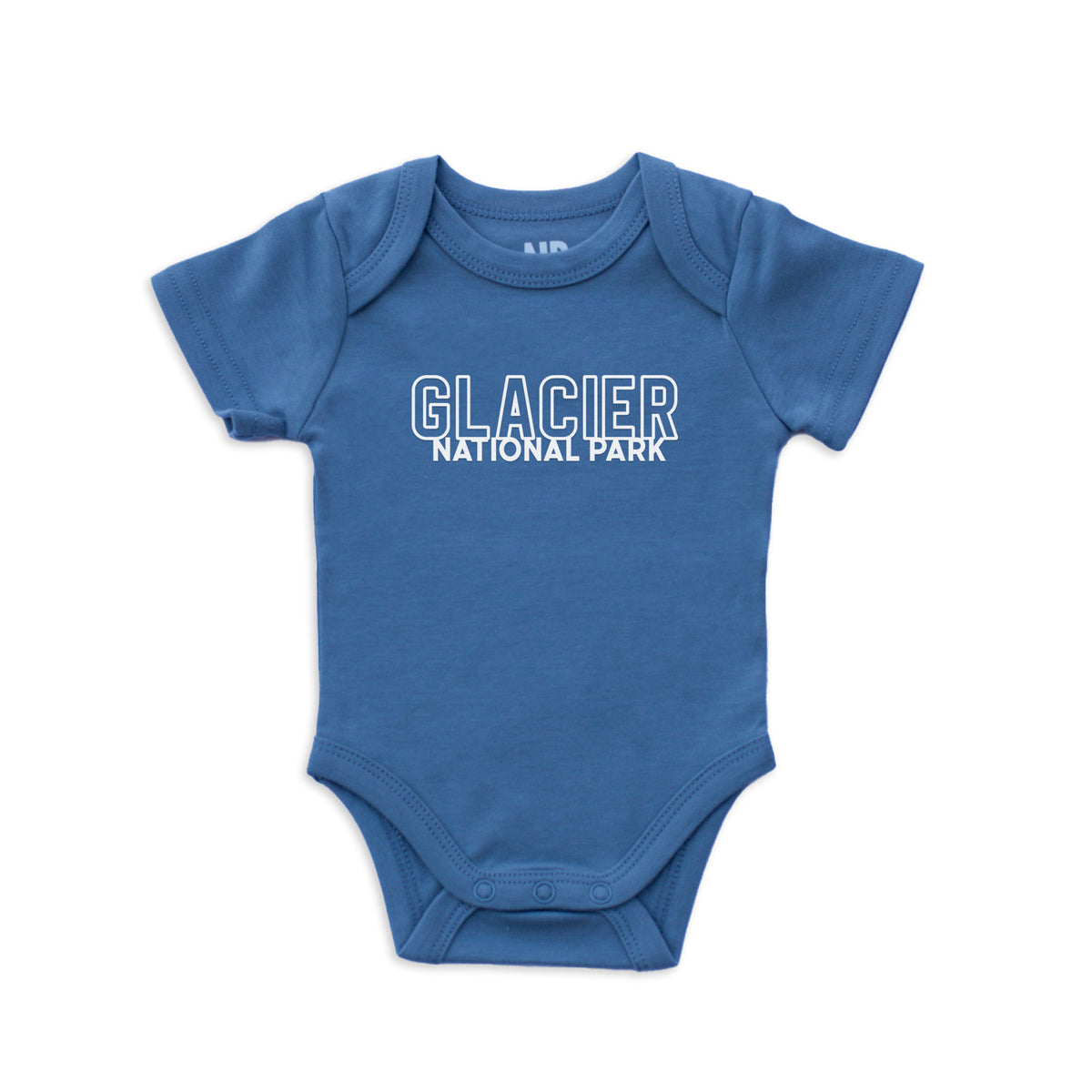 Glacier National Park Outline Onesie