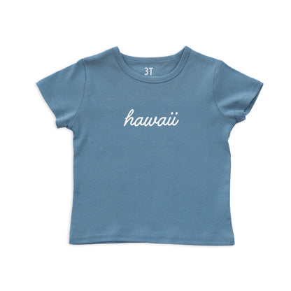 Hawaii Cursive Kids Tee