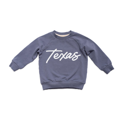 Texas Cursive Kids Sweatshirt