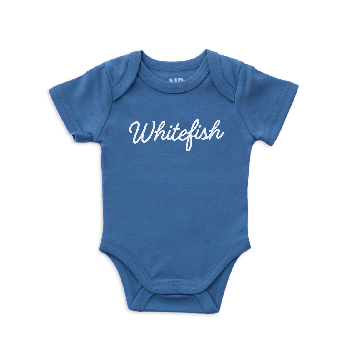 Whitefish Cursive Onesie