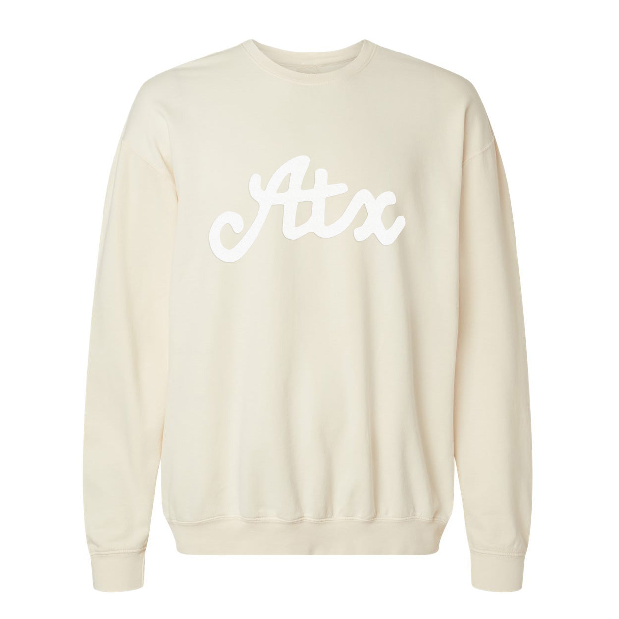 Atx Cursive Washed Sweatshirt