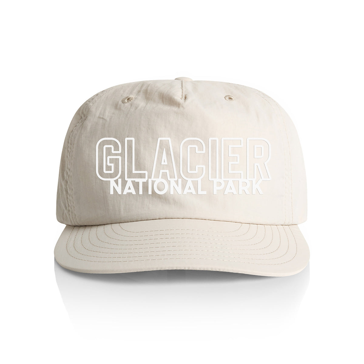 Glacier National Park Outline Nylon Snapback