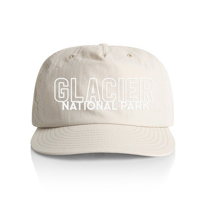 Glacier National Park Outline Nylon Snapback