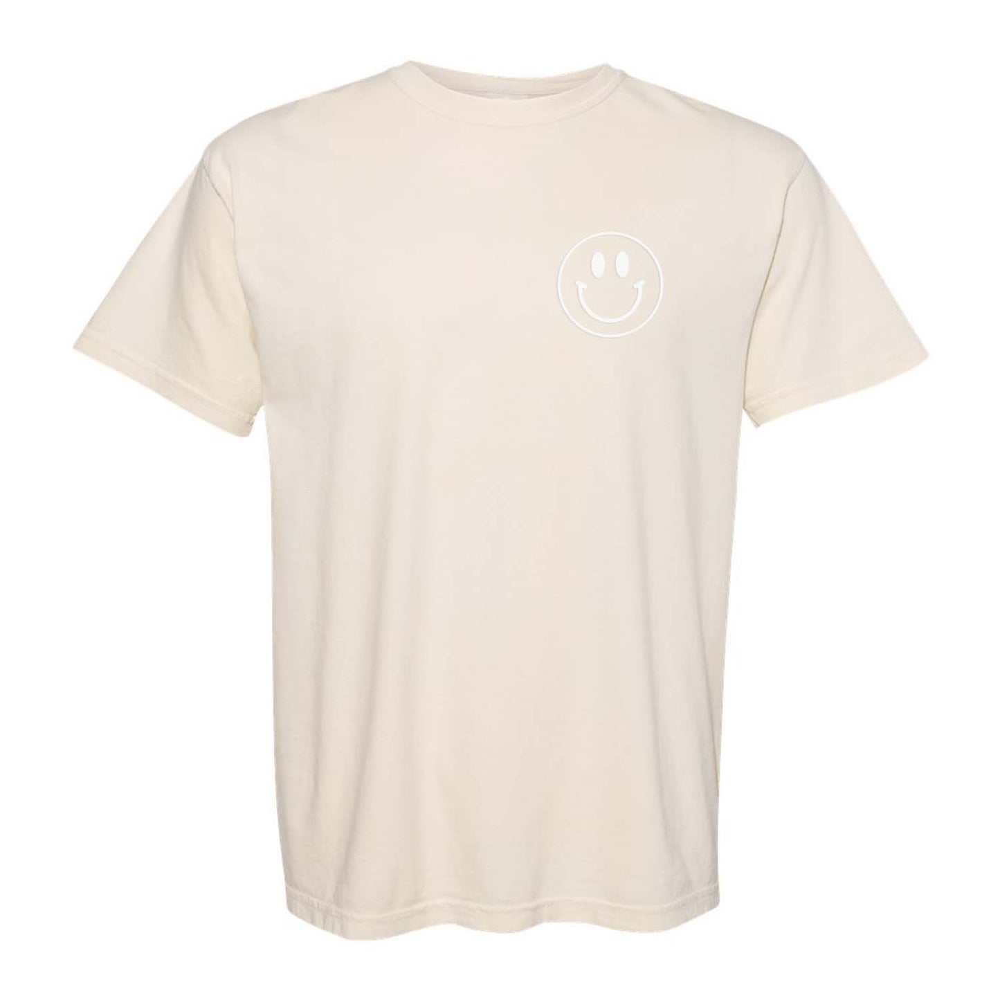 Smiley Face Outline Washed Tee