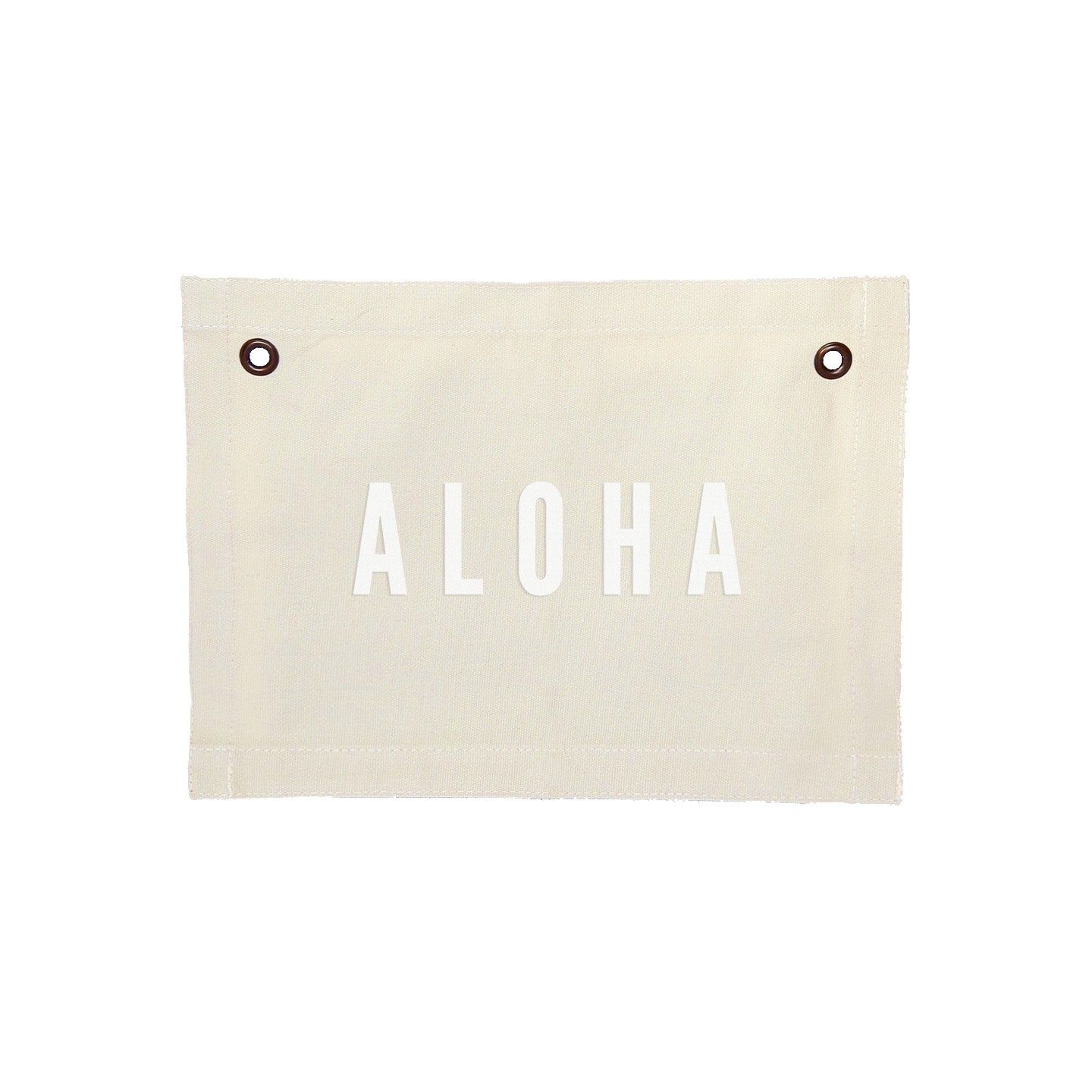 Aloha Small Canvas Flag
