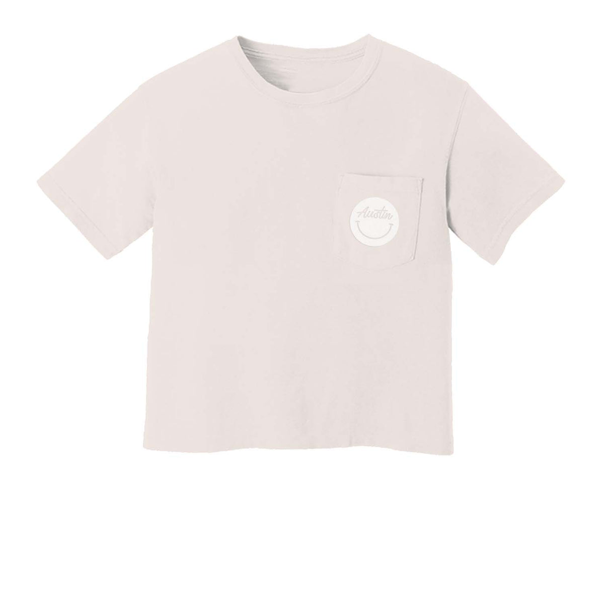 Austin Cursive Smile Pocket Tee