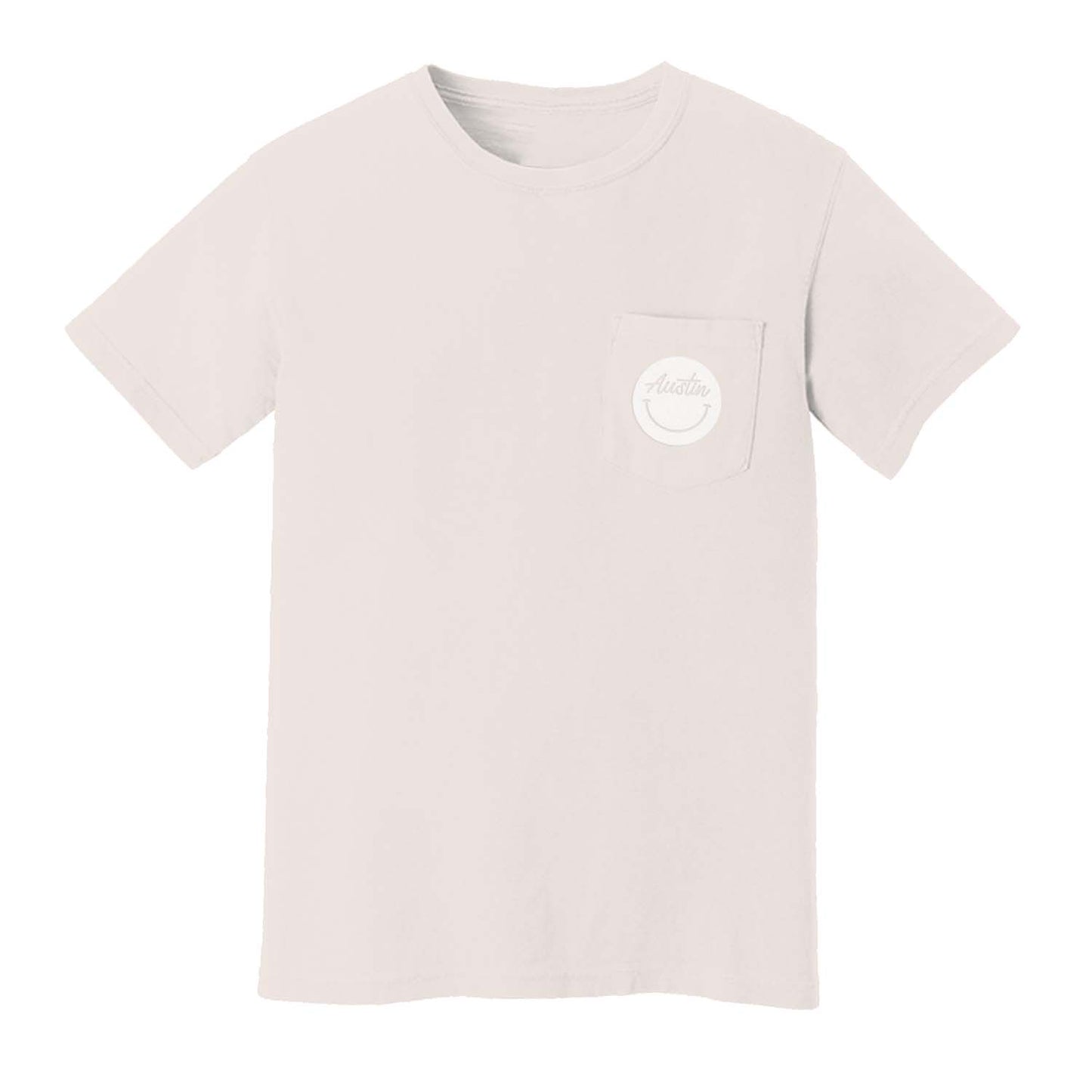 Austin Cursive Smile Pocket Tee