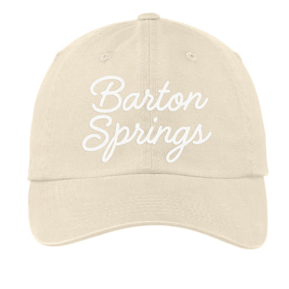 Barton Springs Cursive Baseball Cap