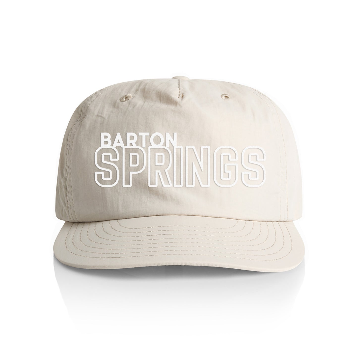 Barton Springs Outline Nylon Snapback