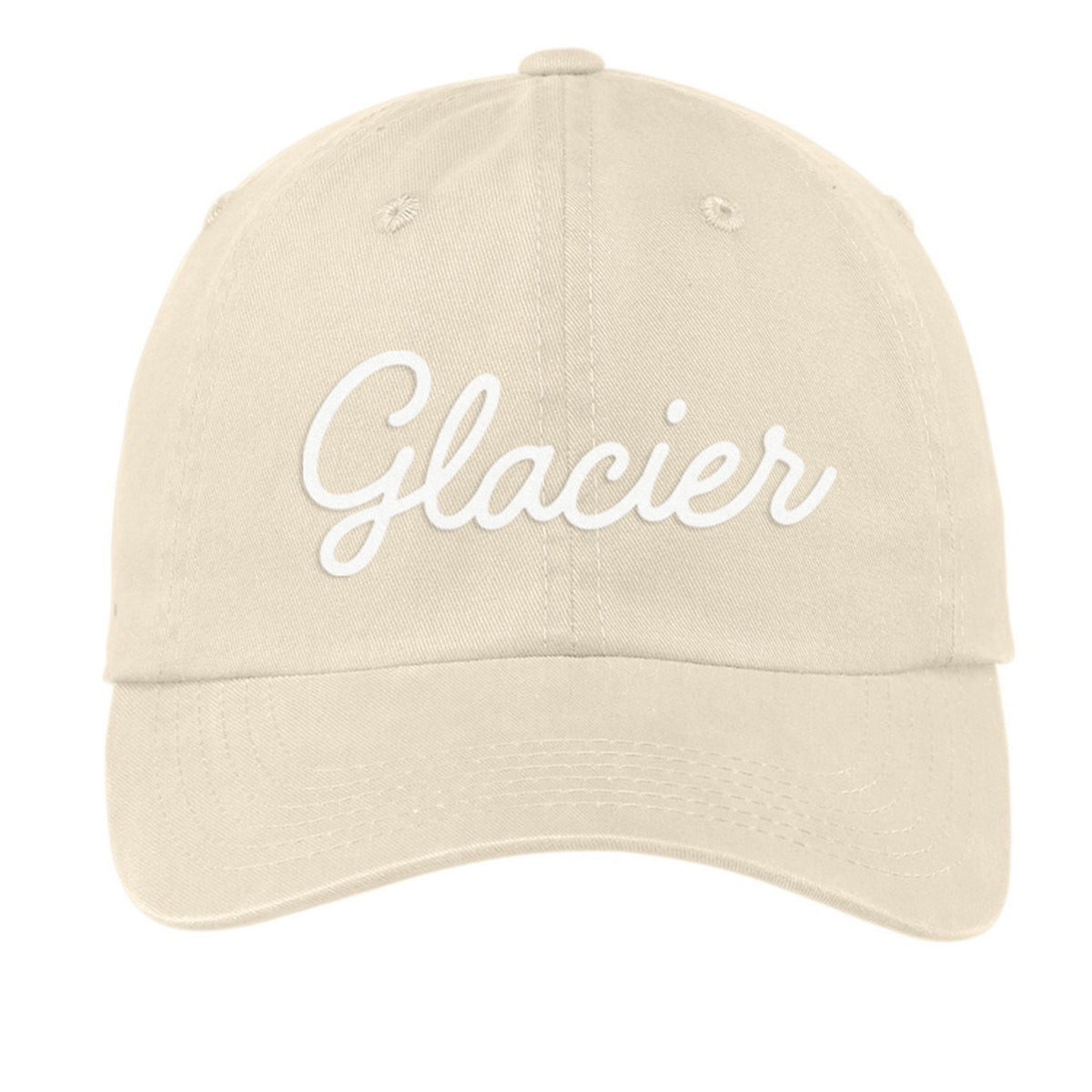 Glacier Cursive Baseball Cap