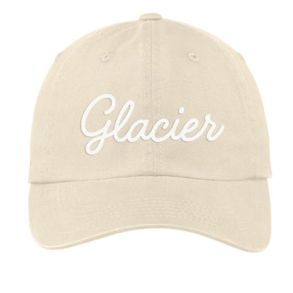 Glacier Cursive Baseball Cap