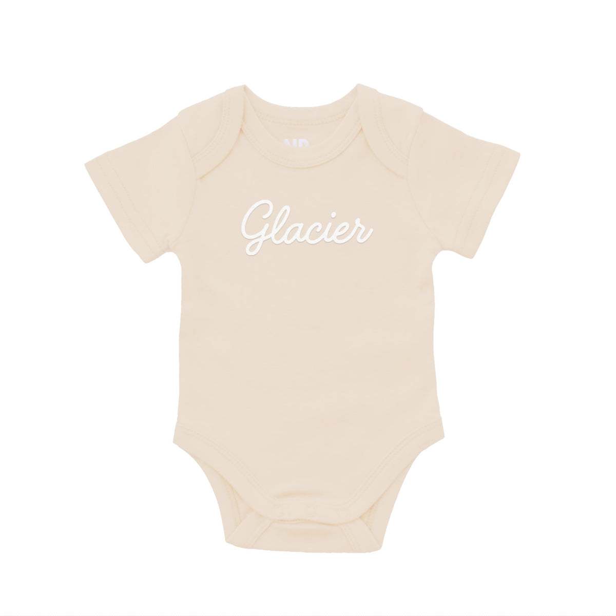 Glacier Cursive Onesie