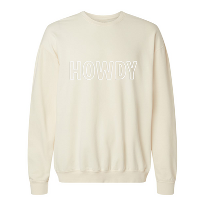 Howdy Outline Washed Sweatshirt
