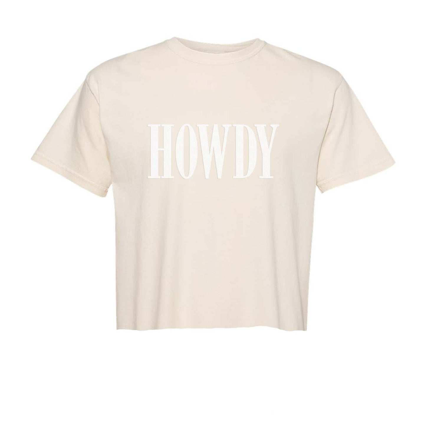 Howdy Western Washed Crop Tee