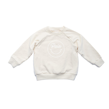 Paia Smiley Face Outline Kids Sweatshirt