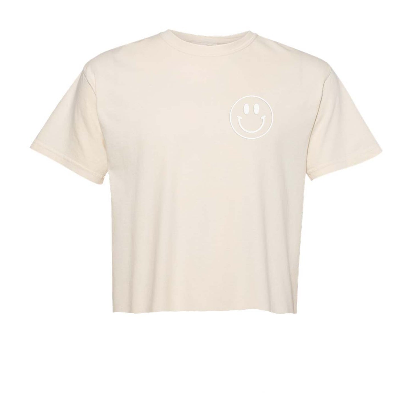 Smiley Face Outline Washed Tee