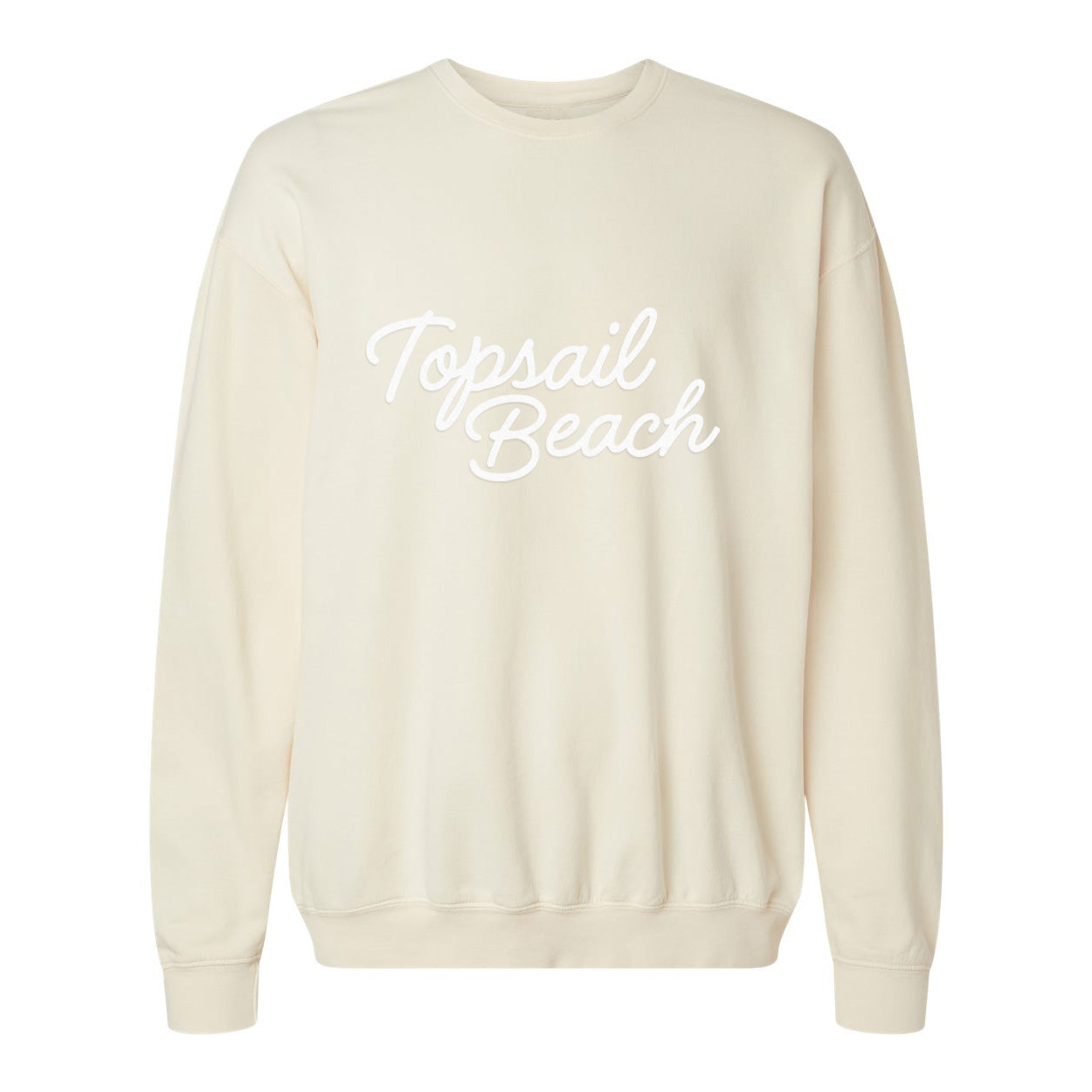 Topsail Beach Cursive Washed Sweatshirt