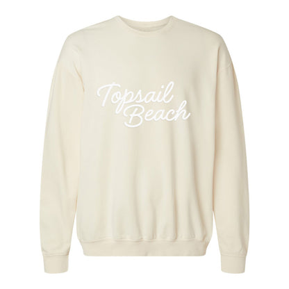 Topsail Beach Cursive Washed Sweatshirt