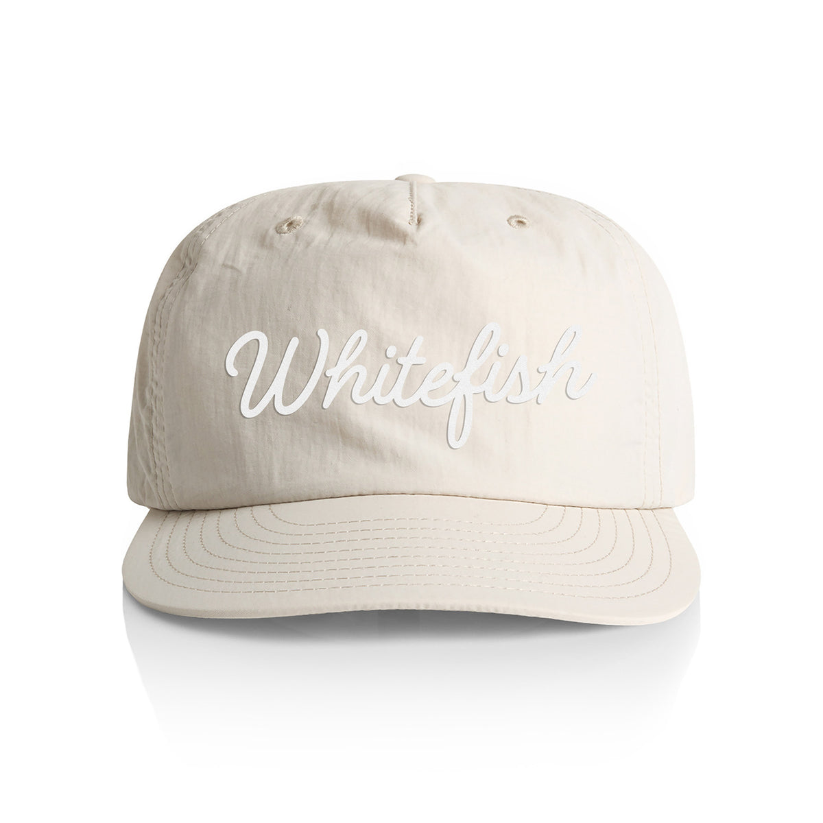 Whitefish Cursive Nylon Snapback