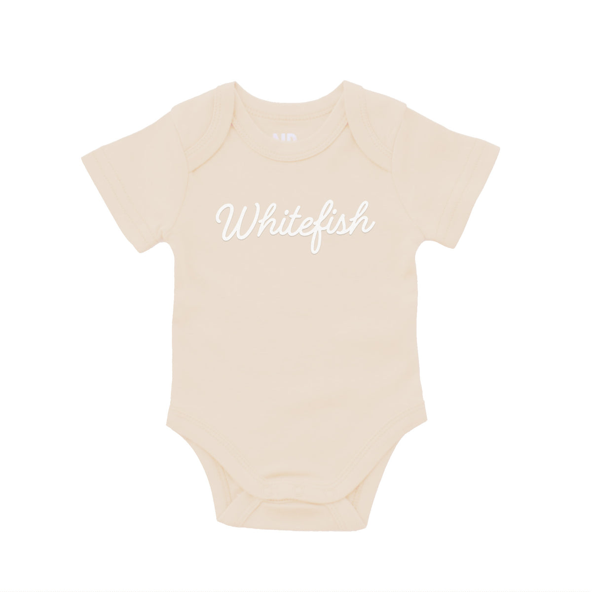 Whitefish Cursive Onesie