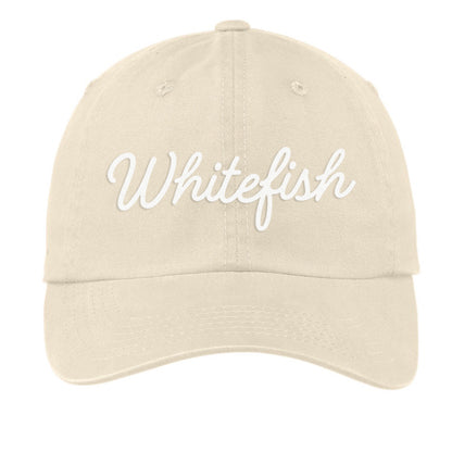 Whitefish Cursive Baseball Cap