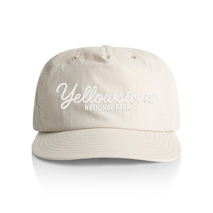 Yellowstone National Park Cursive Nylon Snapback