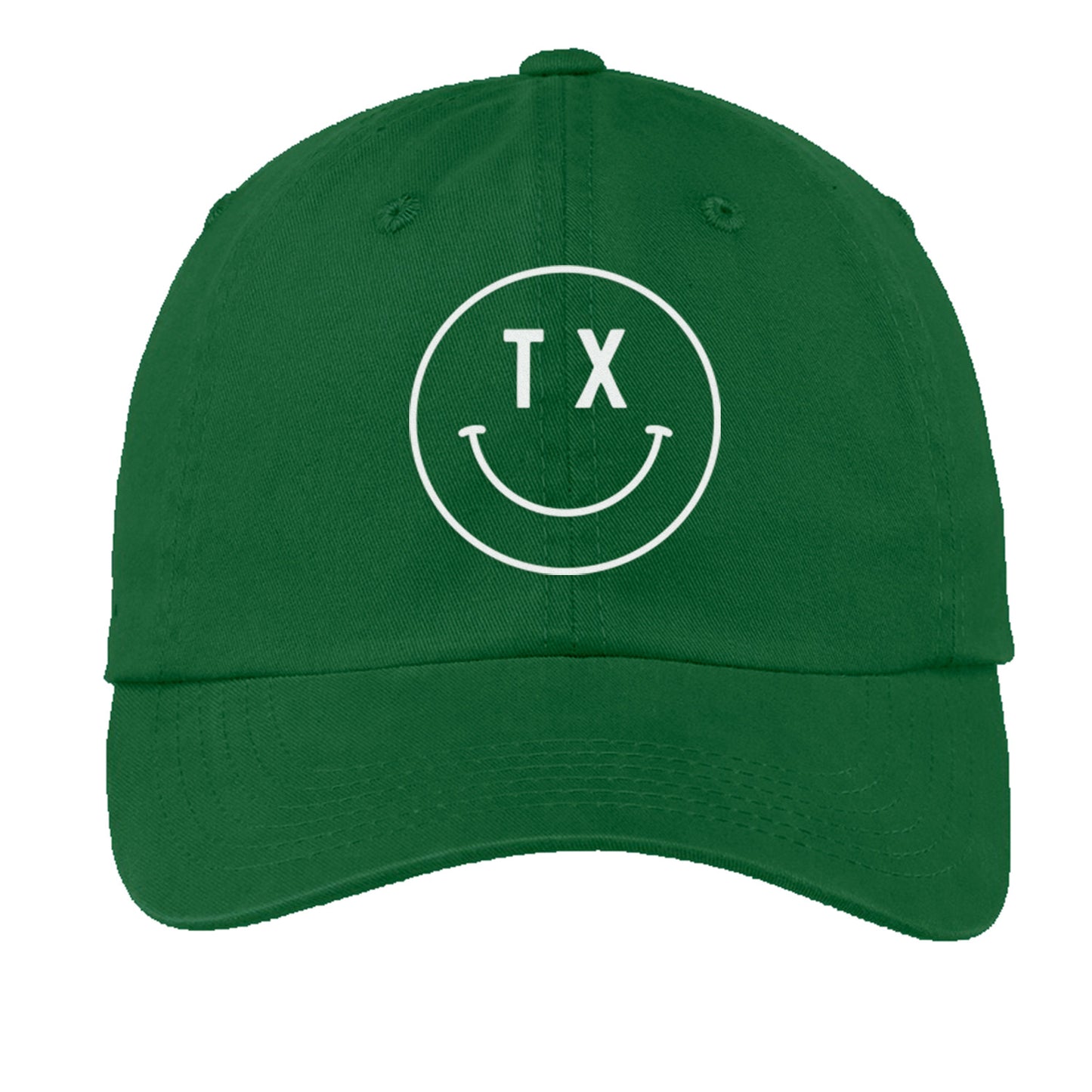 TX Smiley Face Baseball Cap - Texas