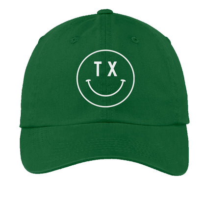 TX Smiley Face Baseball Cap - Texas