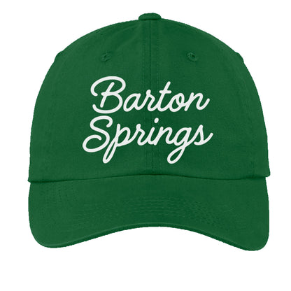 Barton Springs Cursive Baseball Cap