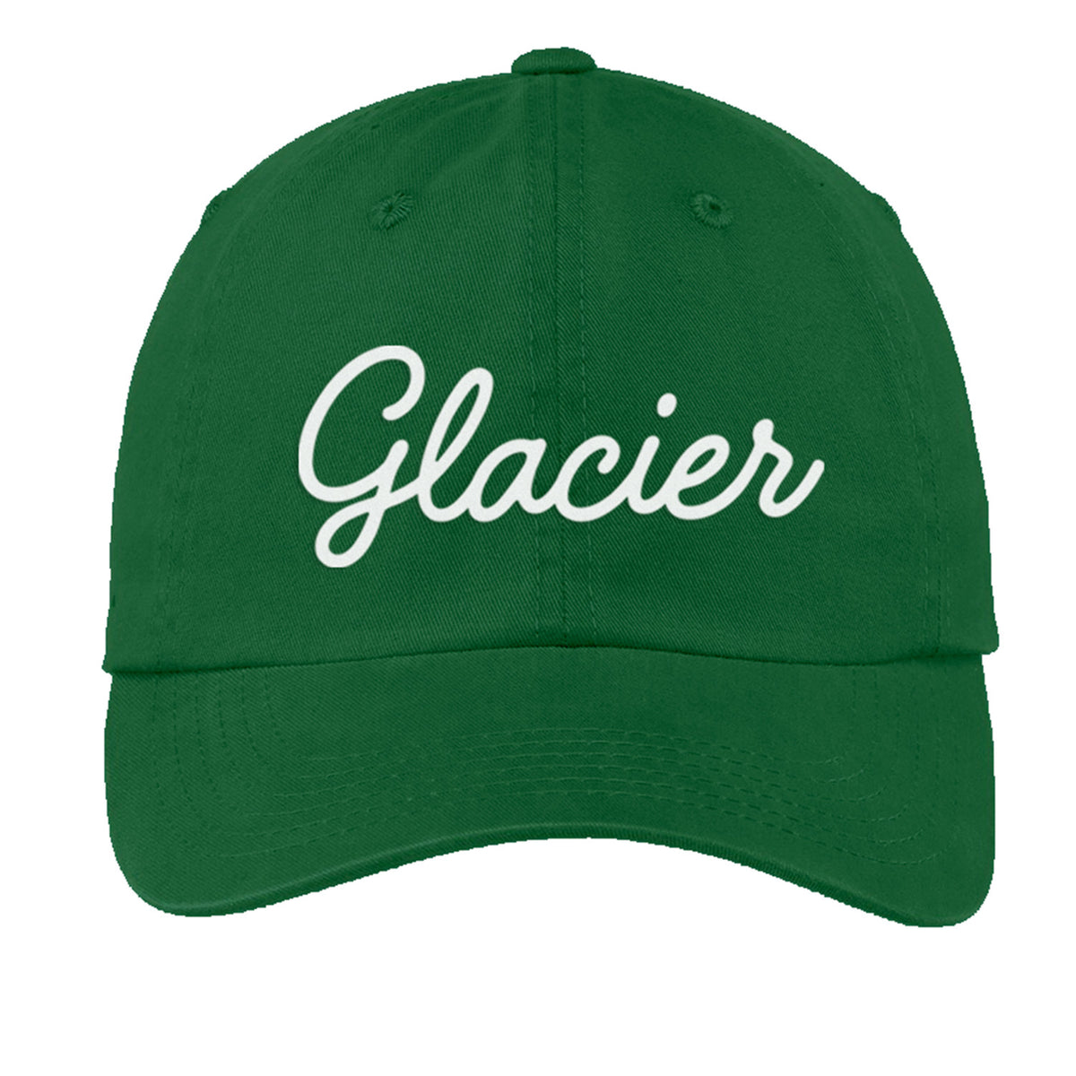 Glacier Cursive Baseball Cap