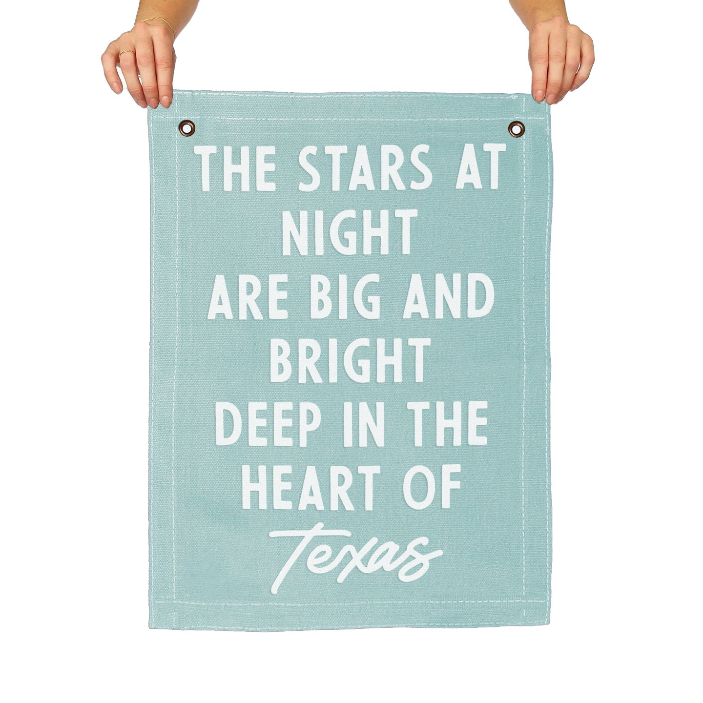 Deep In The Heart of Texas Large Canvas Flag