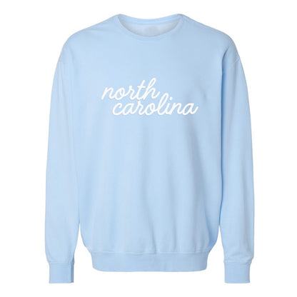 North Carolina Cursive Washed Sweatshirt