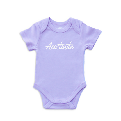 Austinite Cursive Onesie
