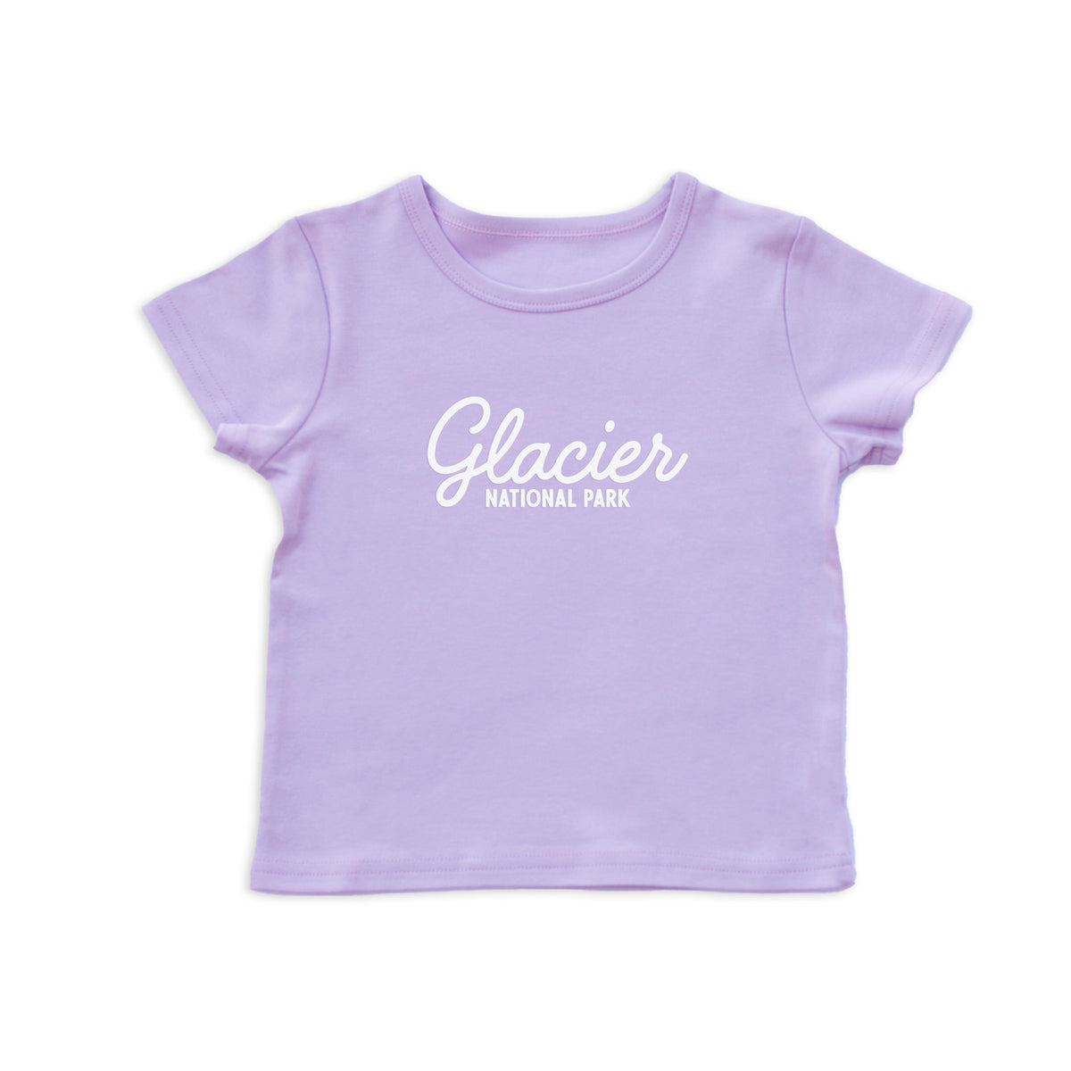 Glacier National Park Cursive Kids Tee
