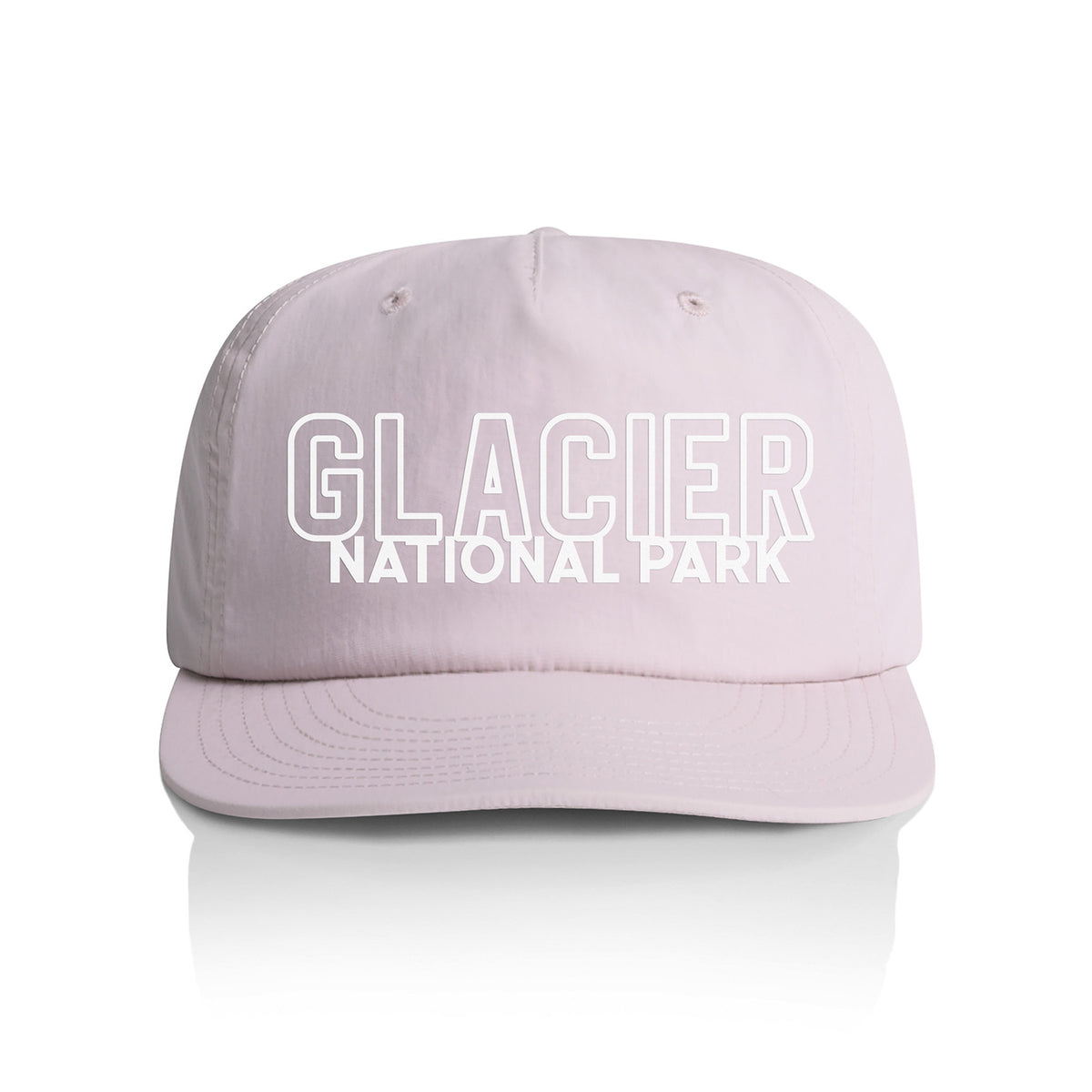 Glacier National Park Outline Nylon Snapback