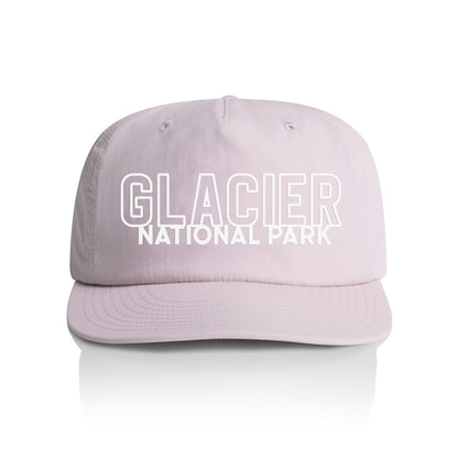 Glacier National Park Outline Nylon Snapback