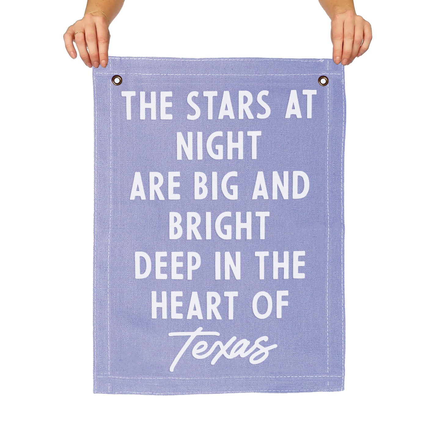 Deep In The Heart of Texas Large Canvas Flag