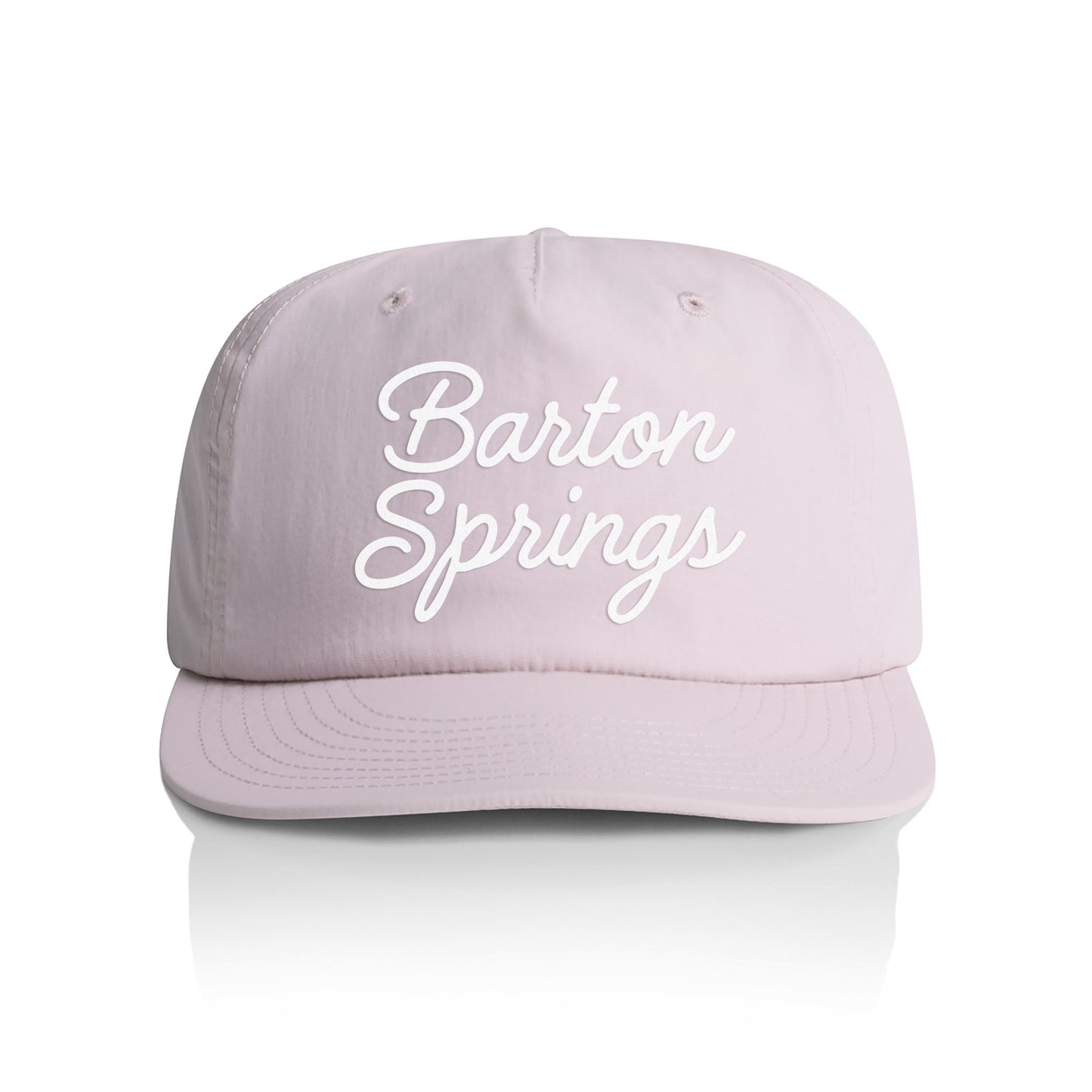 Barton Springs Cursive Nylon Snapback
