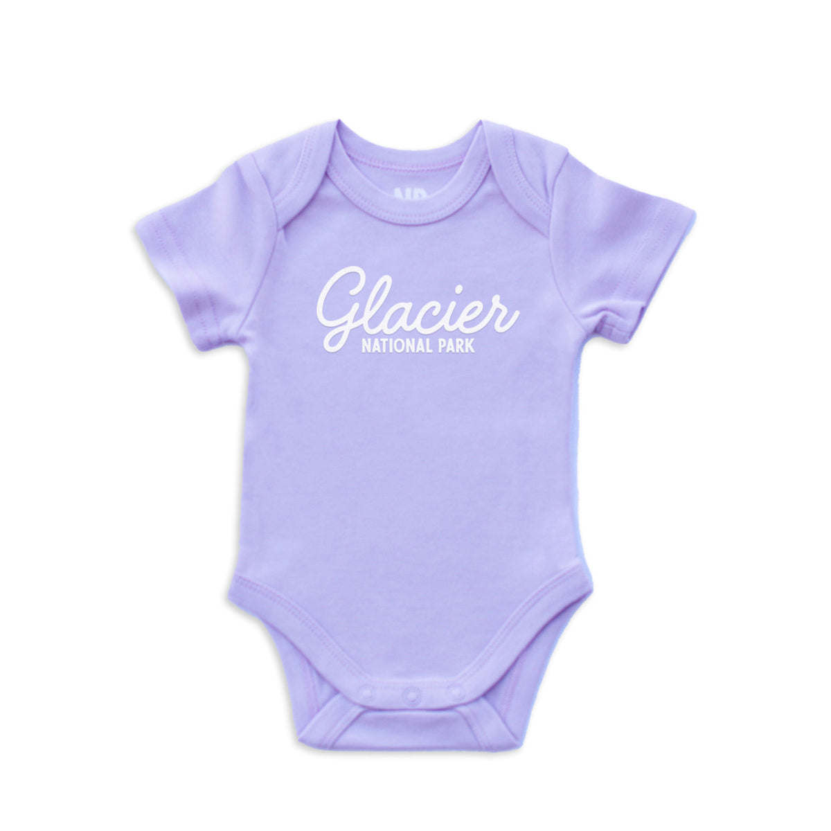 Glacier National Park Cursive Onesie