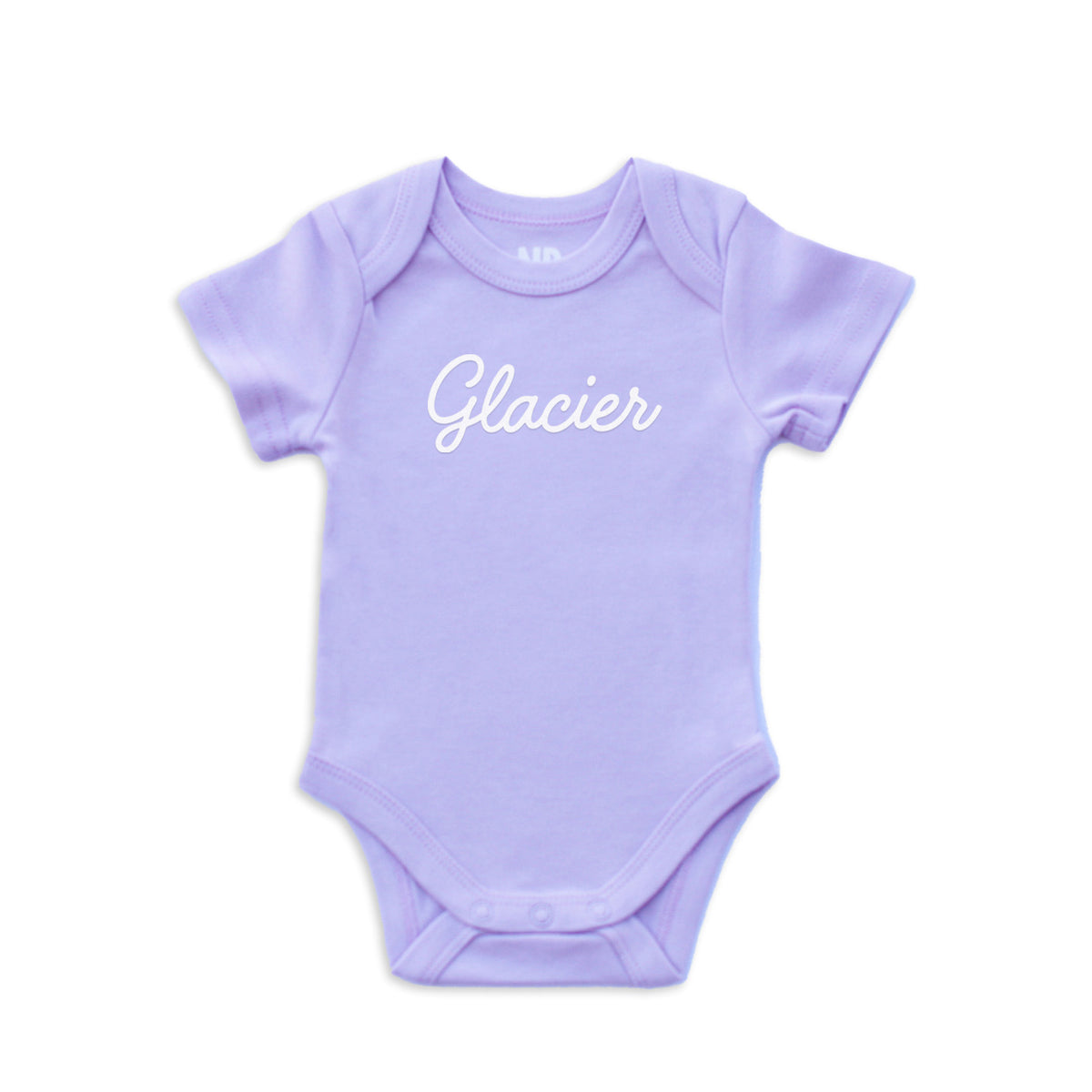 Glacier Cursive Onesie