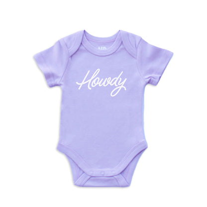 Howdy Cursive Onesie