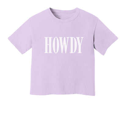 Howdy Western Washed Crop Tee