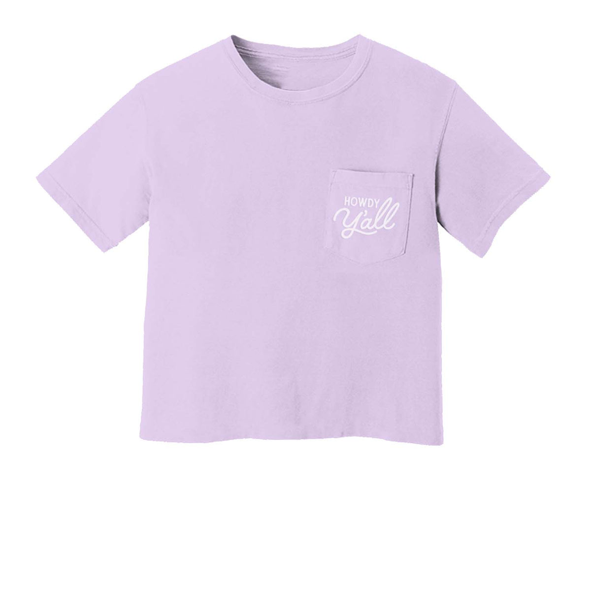 Howdy Y'all Crop Pocket Tee