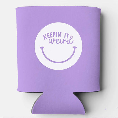 Keepin' It Weird Smile Koozie