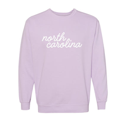 North Carolina Cursive Washed Sweatshirt
