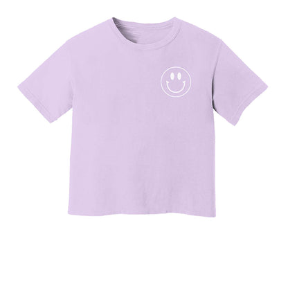 Smiley Face Outline Washed Tee
