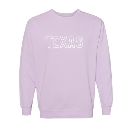 Texas Outline Washed Sweatshirt