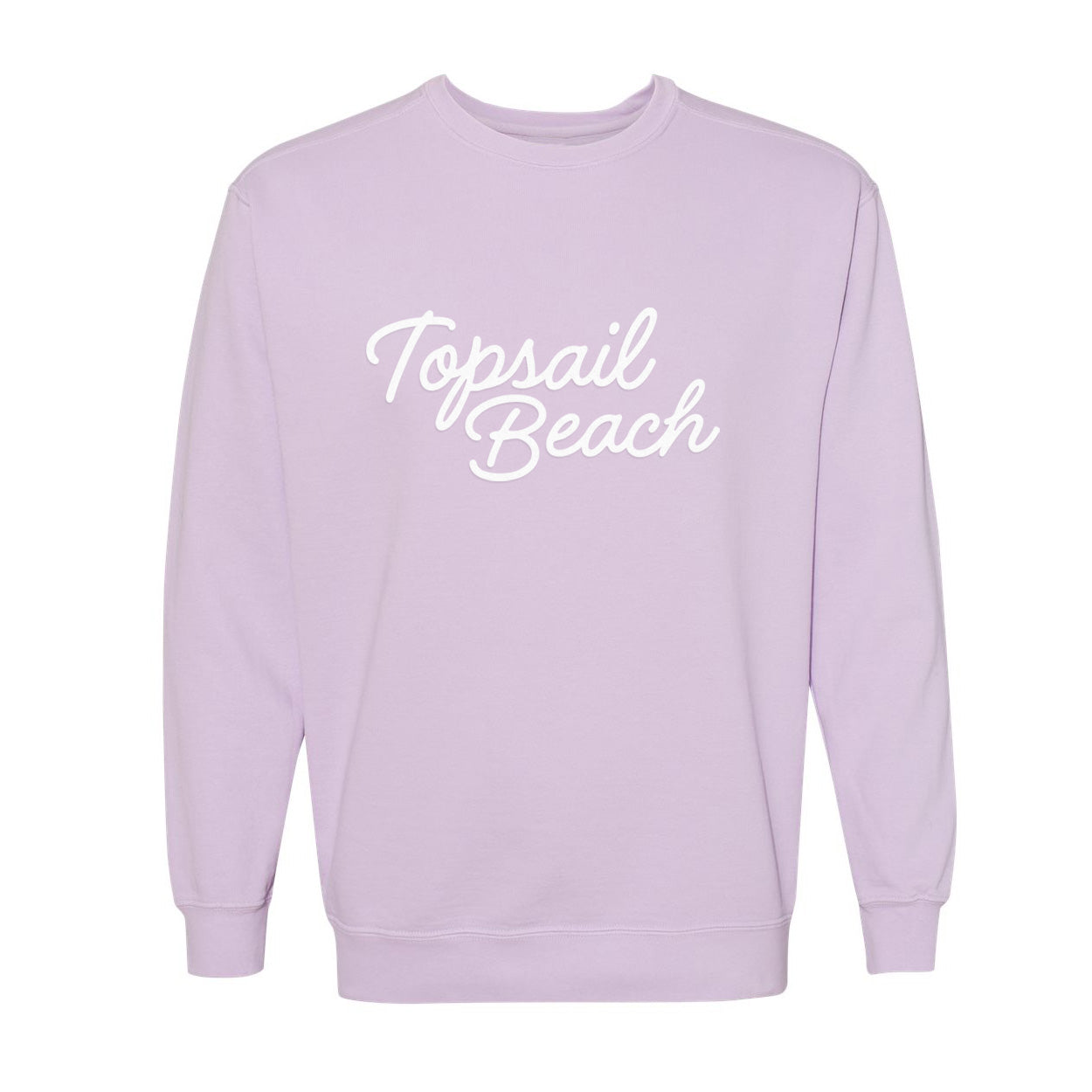 Topsail Beach Cursive Washed Sweatshirt