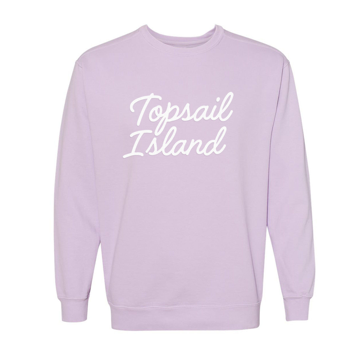 Topsail Island Cursive Washed Sweatshirt